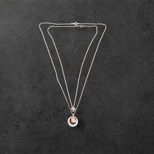 Vintage Tiny Sand Dollar Pendant ,  Heart Pendant . Necklaces